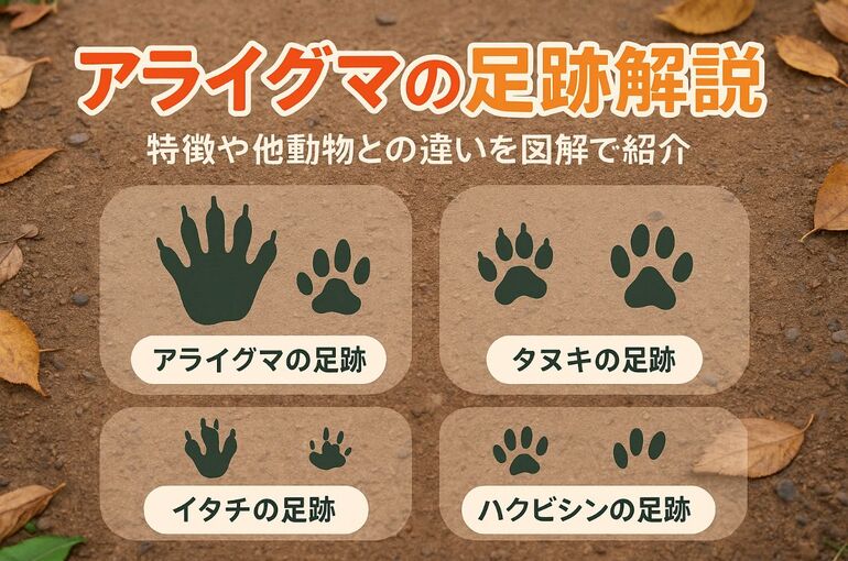 27アライグマの足跡