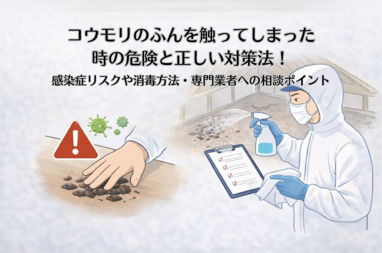 15 コウモリのふん 触ってしまった