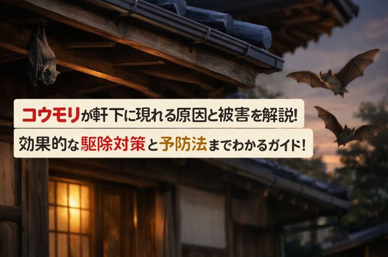 27 コウモリ 軒下