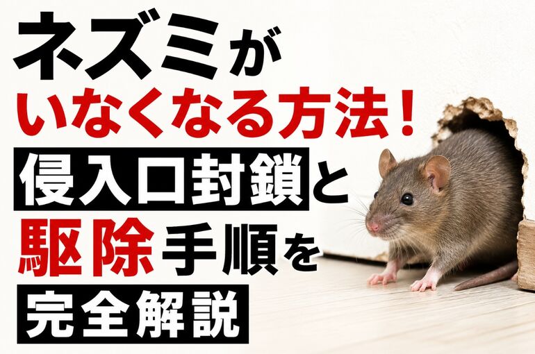 ネズミがいなくなる方法