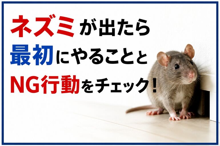ネズミが出たら
